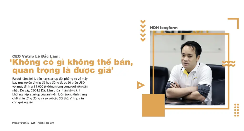 Ảnh bìa bài phỏng vấn CEO Vntrip Lê Đắc Lâm: Không có gì không thể bán, quan trọng là được giá