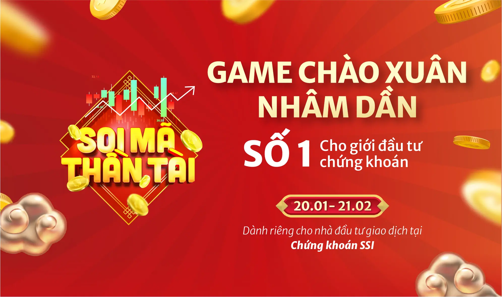Ảnh quảng bá Game chào xuân Nhâm Dần Soi Mã Thần Tài của Chứng khoán SSI