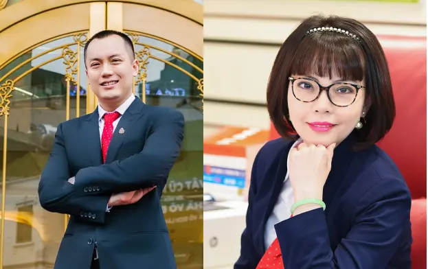 Bà Đỗ Vũ Phương Anh và ông Đỗ Minh Đức