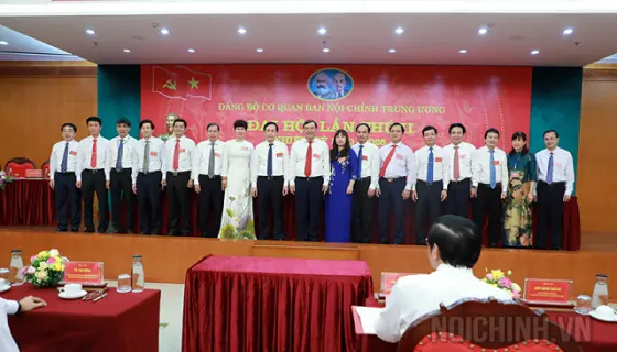 Ban Chấp hành Đảng bộ Cơ quan Ban Nội chính Trung ương nhiệm kỳ 2020-2025 ra mắt tại Đại hội