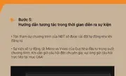 Bước 5: Hướng dẫn tương tác trong thời gian diễn ra sự kiện