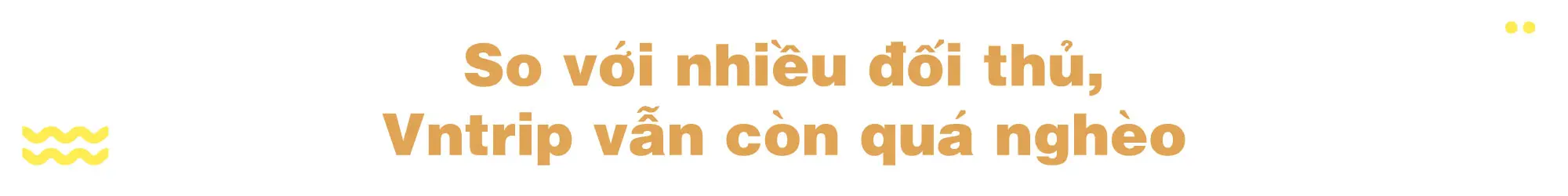 So với nhiều đối thủ, Vntrip vẫn còn quá nghèo