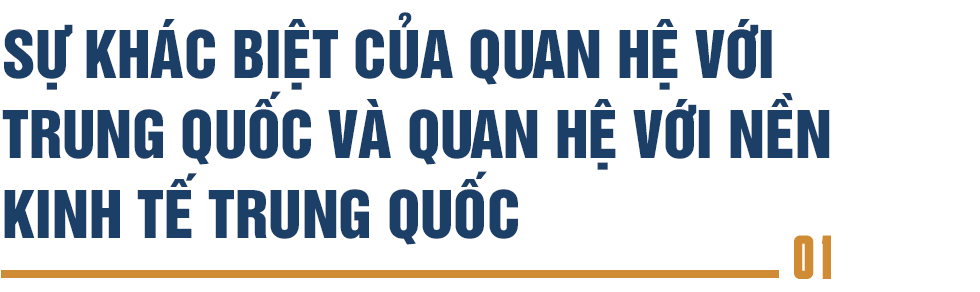 Sự khác biệt của quan hệ với Trung Quốc và quan hệ với nền kinh tế Trung Quốc