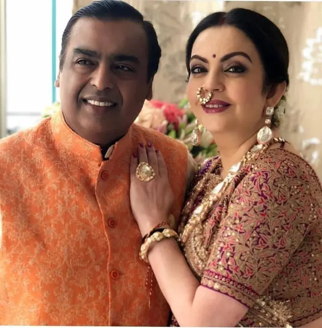 Vợ chồng tỷ phú Mukesh Ambani