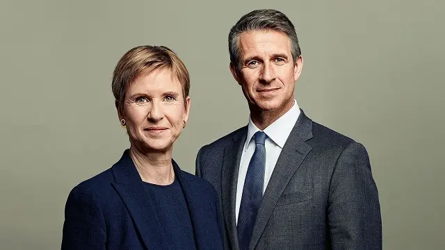 Bà Susanne Klatten và em trai Stefan Quandt chụp ảnh chân dung
