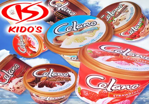 Các hộp kem Celano của KIDO