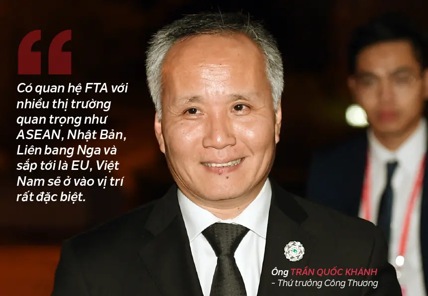 Chân dung Thứ trưởng Trần Quốc Khánh kèm trích dẫn về mạng lưới FTA