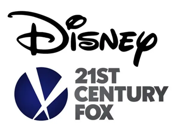 Logo Disney đặt cạnh logo 21st Century Fox